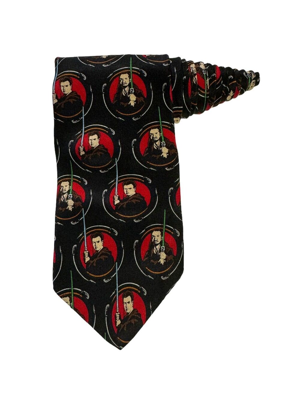Star Wars Ralph Marlin Jedi Repeat Obi Wan Qui Gon Vintage Novelty Necktie